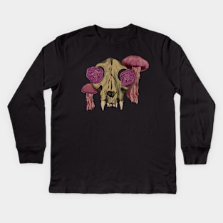 Shroom skull Kids Long Sleeve T-Shirt